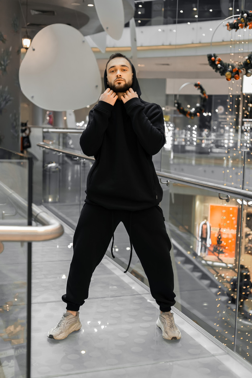 Костюм мужской спортивный Oversize Intruder черный Худи толстовка на флисе+штаны черные теплы
Костюм мужской спортивный Oversize Intruder черный Худи толстовка на флисе+штаны черные теплы