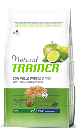 Сухой корм Trainer Natural Adult Maxi Con Pollo Fresco, Riso & Aloe Vera для собак гигантский пород 3 кг.
Сухой корм Trainer Natural Adult Maxi Con Pollo Fresco, Riso & Aloe Vera для собак гигантский пород 3 кг.