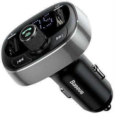 FM трансмиттер модулятор Baseus S-09 T-Typed Bluetooth MP3 c функцией зарядного устройства Графитовый
FM трансмиттер модулятор Baseus S-09 T-Typed Bluetooth MP3 c функцией зарядного устройства Графитовый