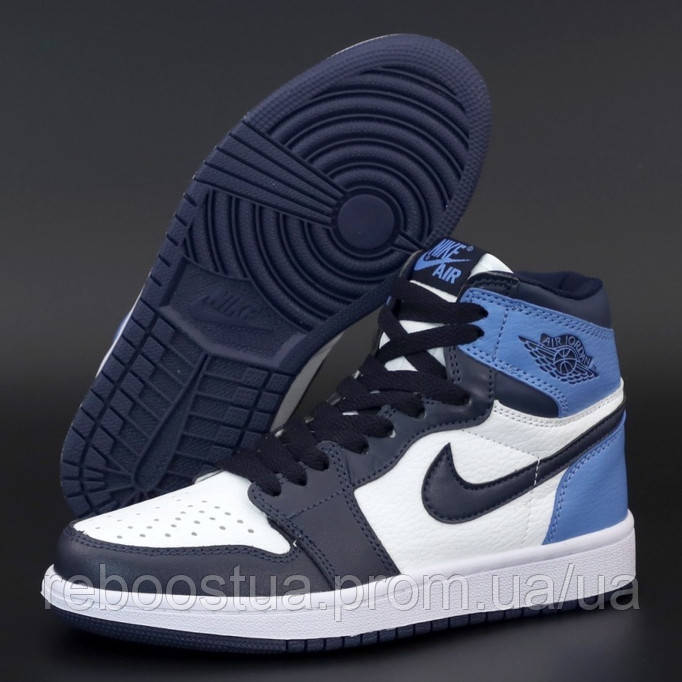 Жіночі кросівки Nike Air Jordan 1 Retro High, шкіра, синій, білий, чорний, В'єтнам 38, Разные цвета
Жіночі кросівки Nike Air Jordan 1 Retro High, шкіра, синій, білий, чорний, В'єтнам 38, Разные цвета