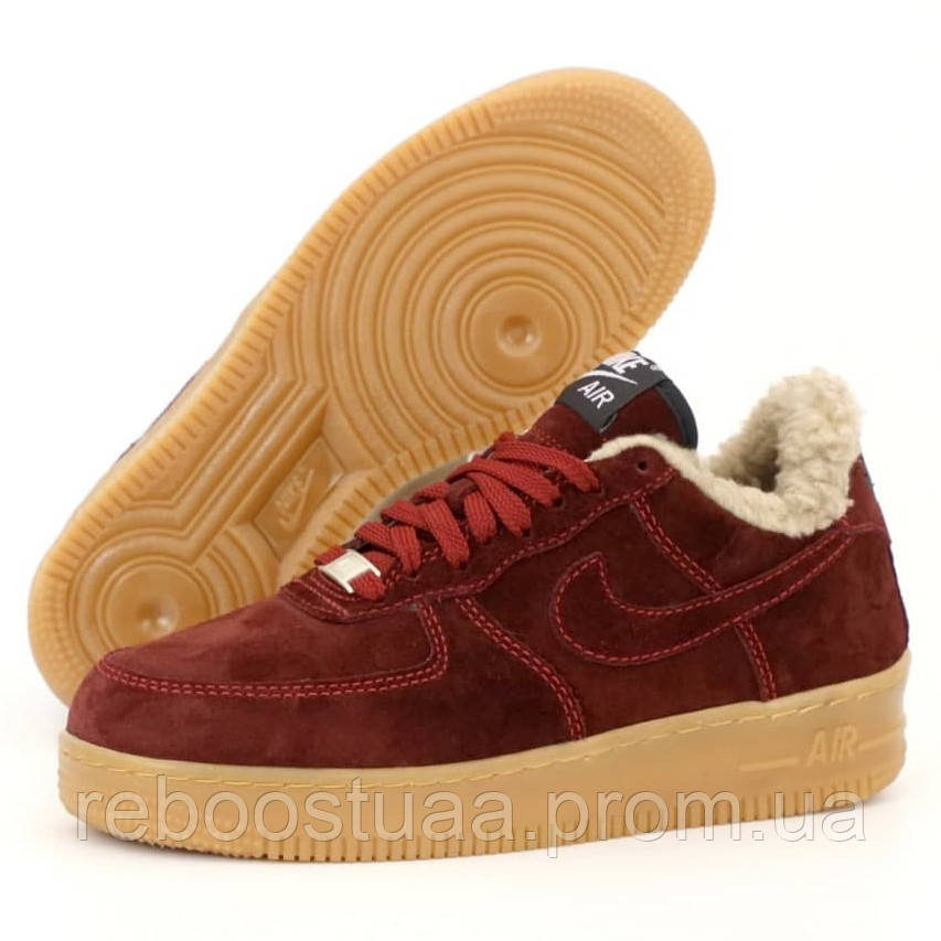 Жіночі зимові кросівки Nike Air Force 1 Low, натуральна замша, (з хутром), бордовий, В'єтнам 37, Бордовый
Жіночі зимові кросівки Nike Air Force 1 Low, натуральна замша, (з хутром), бордовий, В'єтнам 37, Бордовый
