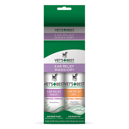 Vet's Best Ear Relief Wash & Dry Combo Kit Набор для чистки ушей Вашей собаки 2x118 мл
Vet's Best Ear Relief Wash & Dry Combo Kit Набор для чистки ушей Вашей собаки 2x118 мл
