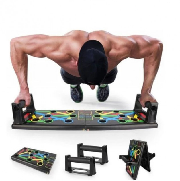 Доска для отжиманий Foldable Push Up Board - 14 в 1 упор для отжиманий подставки для отжиманий платформа
Доска для отжиманий Foldable Push Up Board - 14 в 1 упор для отжиманий подставки для отжиманий платформа