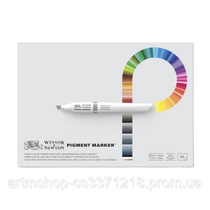 Склейка Pad для маркеров Pigment marker, 22,9х30,5 см, W&N, 50 л~#~Склейка Pad для маркерів Pigment marker
Склейка Pad для маркеров Pigment marker, 22,9х30,5 см, W&N, 50 л~#~Склейка Pad для маркерів Pigment marker