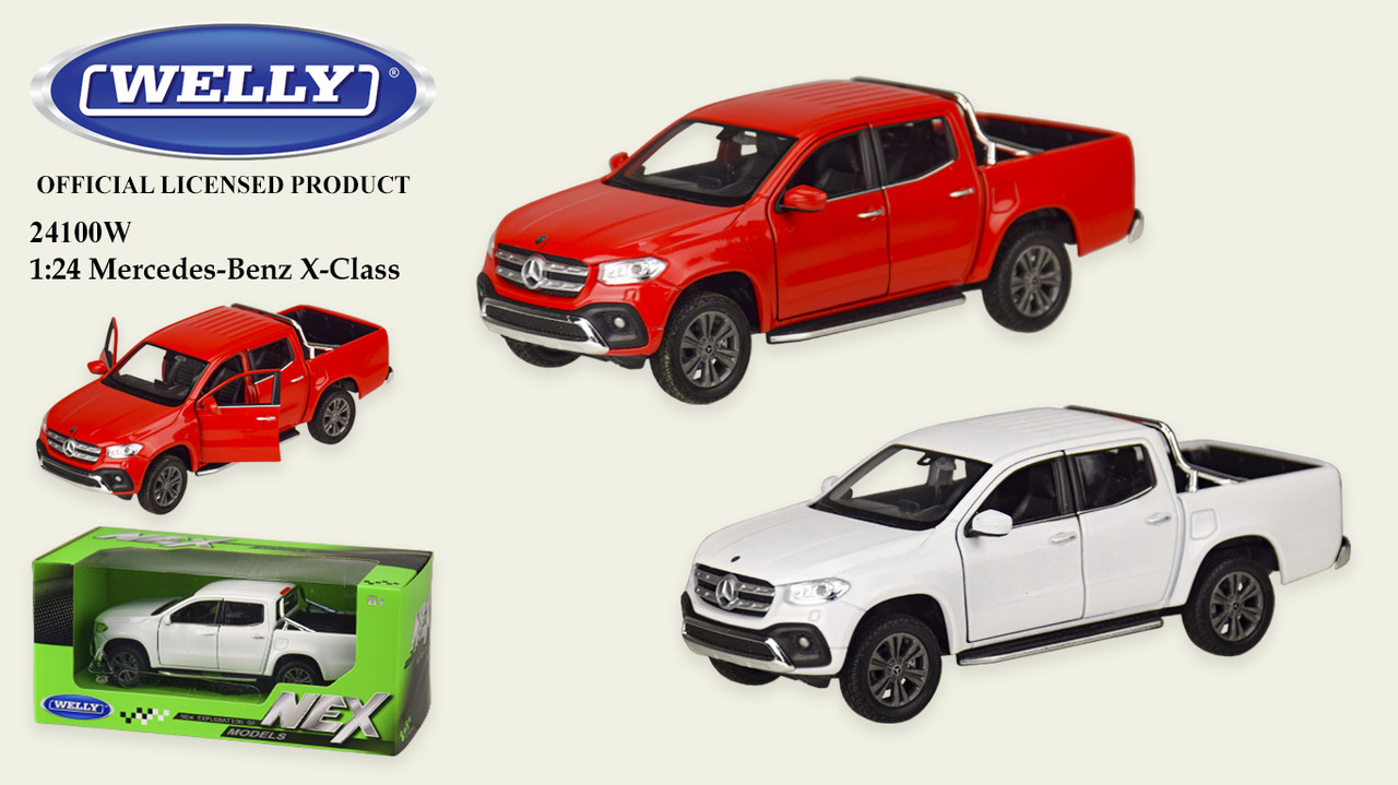 Машина метал 24100W (24шт|4) "WELLY"1:27 MERCEDES-BENZ X-CLASS,2 цвета,в кор.23*11*10 см, р-р игрушк
Машина метал 24100W (24шт|4) "WELLY"1:27 MERCEDES-BENZ X-CLASS,2 цвета,в кор.23*11*10 см, р-р игрушк