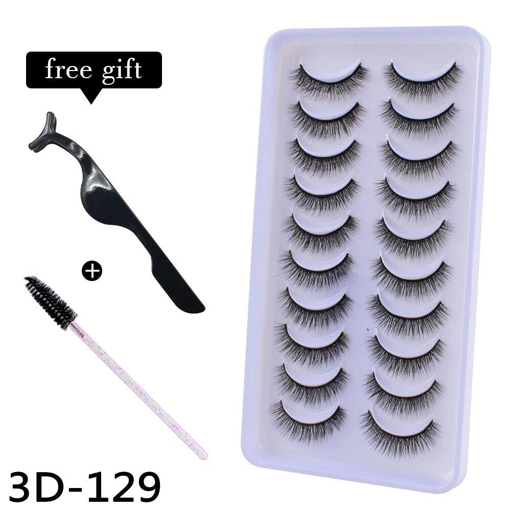 Накладные ресницы 3D 10 пар professional - набор накладных ресниц Shidi Shangpin, Ресницы накладные норковые, Черный
Накладные ресницы 3D 10 пар professional - набор накладных ресниц Shidi Shangpin, Ресницы накладные норковые, Черный