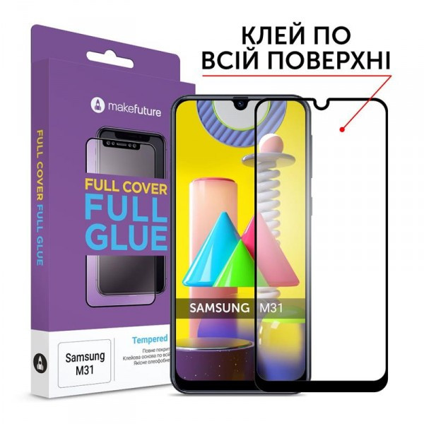 Защитное стекло MakeFuture для Samsung Galaxy M31 SM-M315 Black Full Glue, 0.33 mm (MGF-SM31)
Защитное стекло MakeFuture для Samsung Galaxy M31 SM-M315 Black Full Glue, 0.33 mm (MGF-SM31)