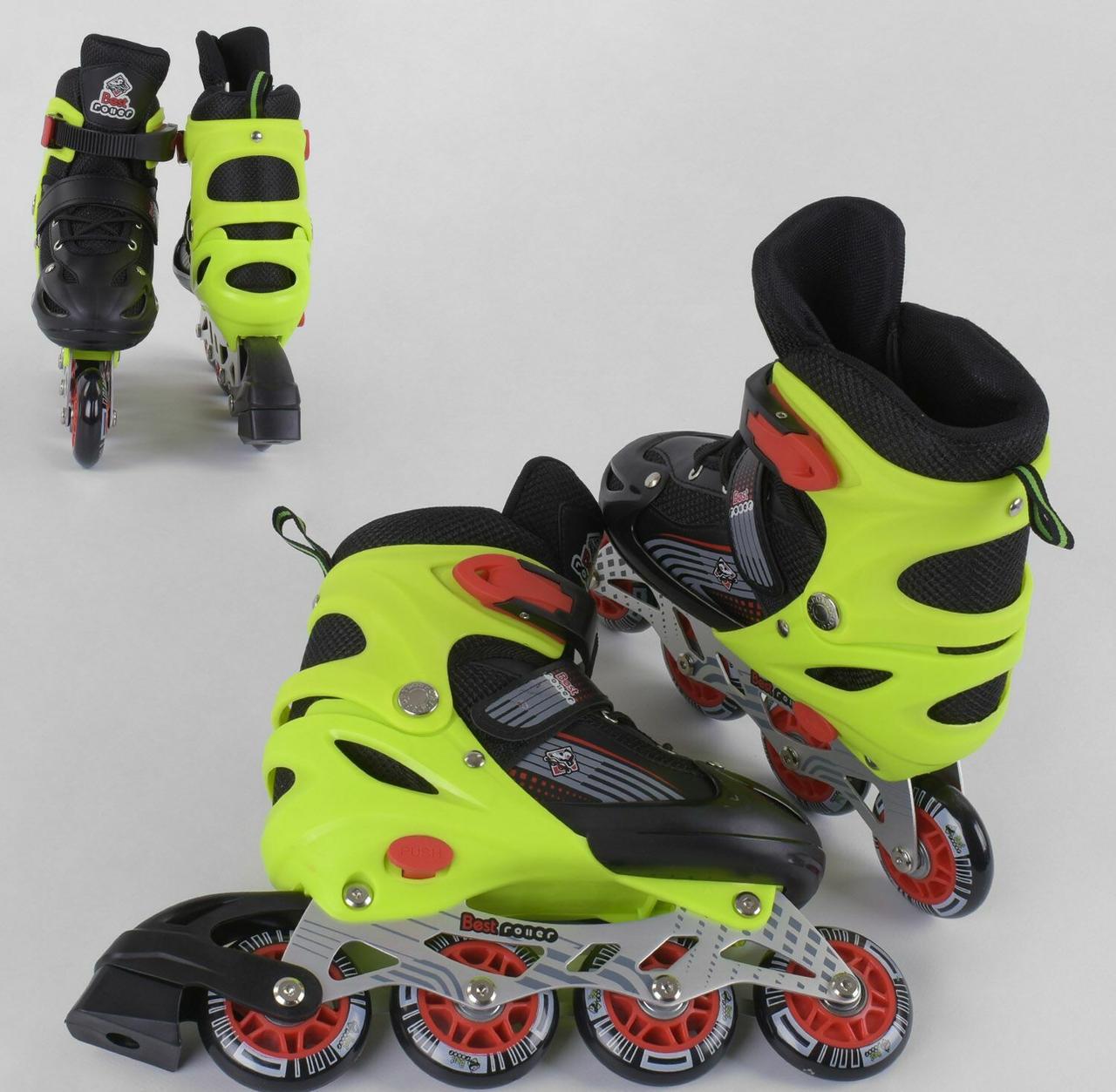 Роликовые коньки для ребенка с колесами из поливинилхлорида, 90015-М Best Roller (размер 34-37) цвет салатовый
Роликовые коньки для ребенка с колесами из поливинилхлорида, 90015-М Best Roller (размер 34-37) цвет салатовый