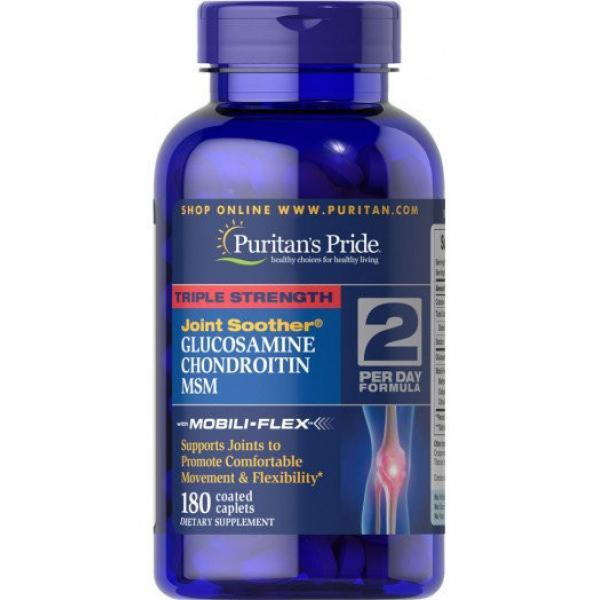 Комплекс по уходу за суставами Glucosamine Chondroitin MSM Triple Strength - 90tabs - Puritans Pride
Комплекс по уходу за суставами Glucosamine Chondroitin MSM Triple Strength - 90tabs - Puritans Pride