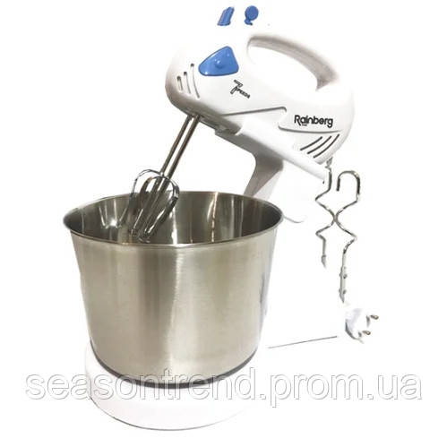 Миксер Rainberg RB-1006 ручной с металлической чашей на стационарной подставке 500W SKL11-276483
Миксер Rainberg RB-1006 ручной с металлической чашей на стационарной подставке 500W SKL11-276483