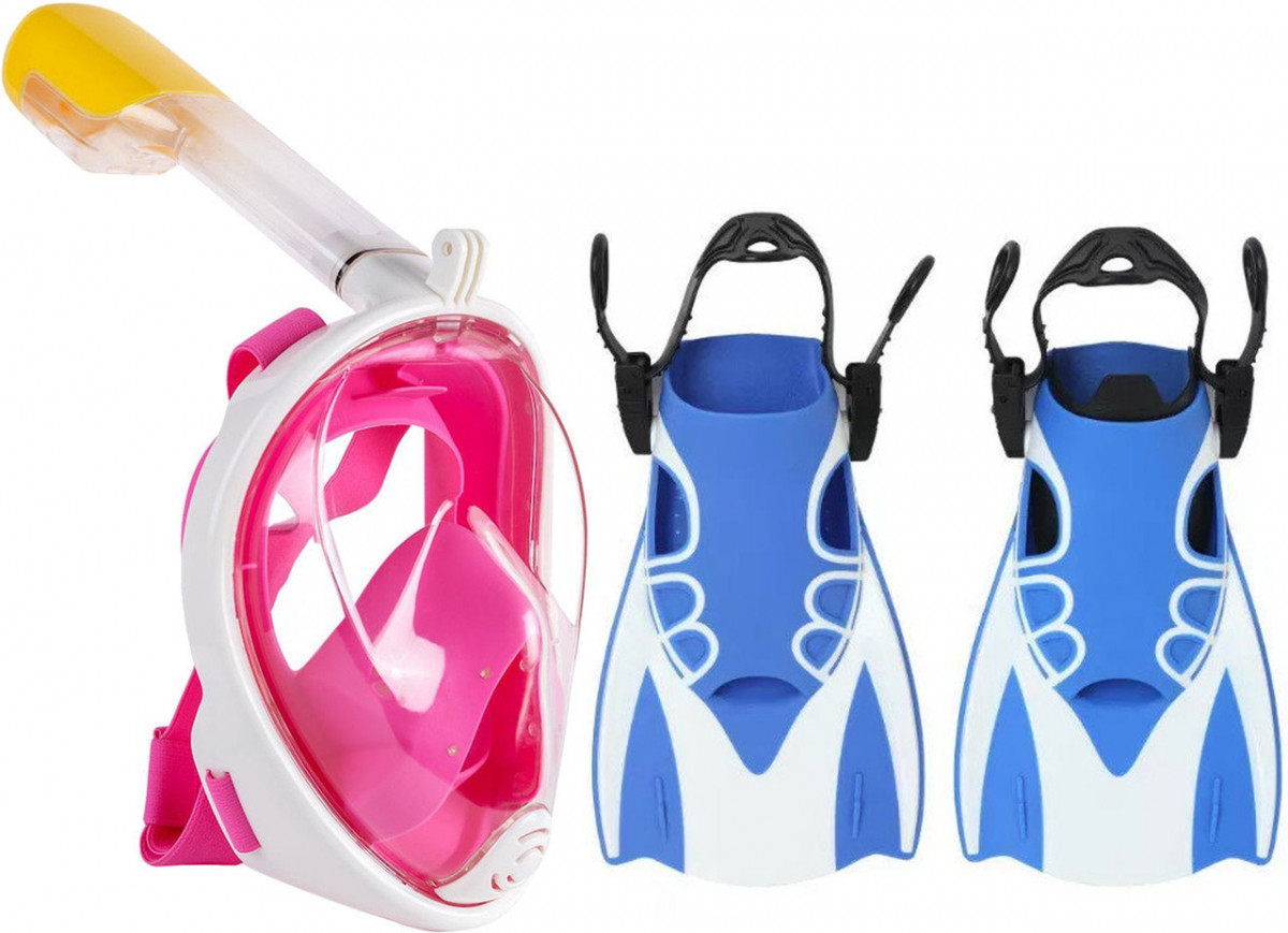 Набор для плавания 2 в 1 (маска FREE BREATH M2068G ласты) Розовая маска (размер L/XL); Ласты (размер L
Набор для плавания 2 в 1 (маска FREE BREATH M2068G ласты) Розовая маска (размер L/XL); Ласты (размер L