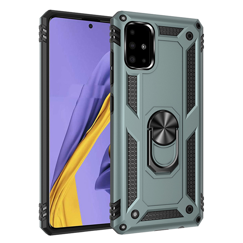 Противоударный чехол для Samsung Galaxy A51 зеленый матовый бампер с кольцом подставкой, Черный
Противоударный чехол для Samsung Galaxy A51 зеленый матовый бампер с кольцом подставкой, Черный
