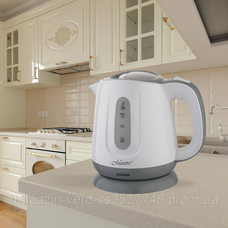 Электрочайник Maestro MR-013 GREY (1 л,900 Вт) / электрический чайник Маэстро, Маестро
Электрочайник Maestro MR-013 GREY (1 л,900 Вт) / электрический чайник Маэстро, Маестро