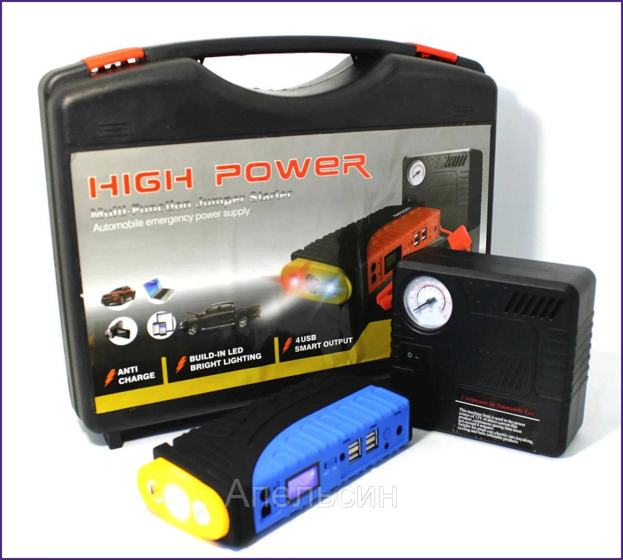 Пускозарядное устройство для автомобиля JUMPSTARTER 19F+компр. (88000 mAh), пусковое устройство
Пускозарядное устройство для автомобиля JUMPSTARTER 19F+компр. (88000 mAh), пусковое устройство