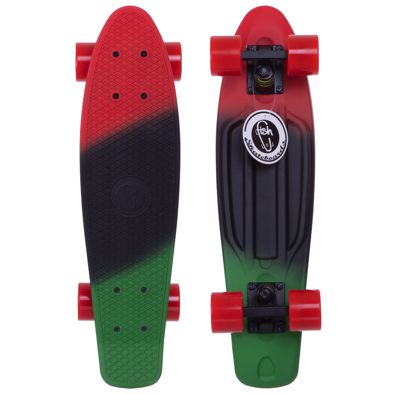 Скейтборд пластиковый Penny FISH COLOR 22in полосатая дека SK-402-12 (красный-черный-зеленый)
Скейтборд пластиковый Penny FISH COLOR 22in полосатая дека SK-402-12 (красный-черный-зеленый)