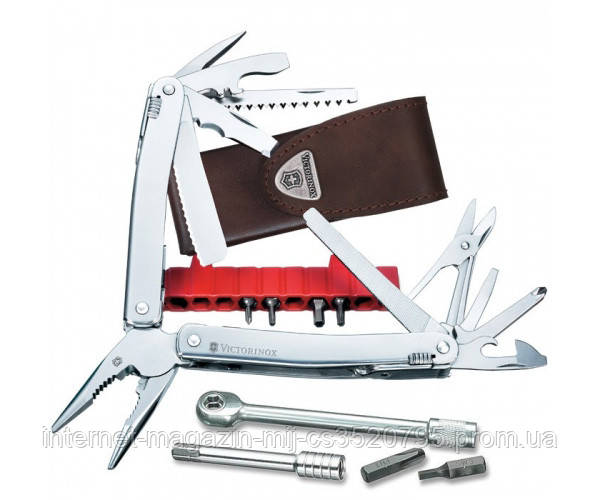 Складной мультиинтструмент Victorinox Swisstool Spirit Plus II 105мм 38 функций с кожаным чехлом (3.0239.L)
Складной мультиинтструмент Victorinox Swisstool Spirit Plus II 105мм 38 функций с кожаным чехлом (3.0239.L)