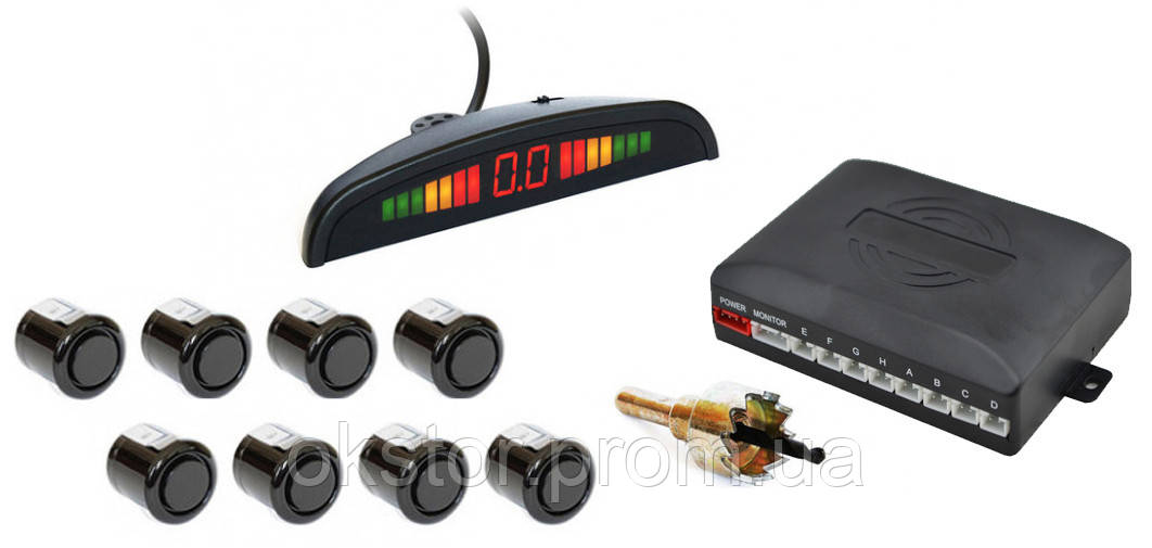Парктроник автомобильный UKC на 8 датчиков + LCD монитор (черные датчики) (4904), Черный
Парктроник автомобильный UKC на 8 датчиков + LCD монитор (черные датчики) (4904), Черный