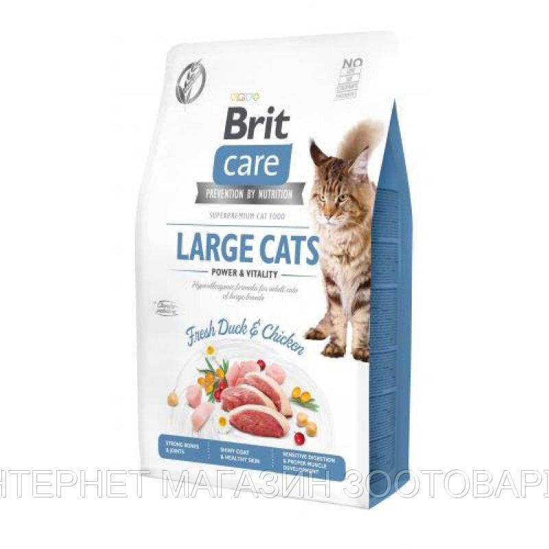 Brit Care (Брит Кеа) Grain-Free Large cats - Сухой беззерновой корм с курицей и уткой для взрослых кошек
Brit Care (Брит Кеа) Grain-Free Large cats - Сухой беззерновой корм с курицей и уткой для взрослых кошек