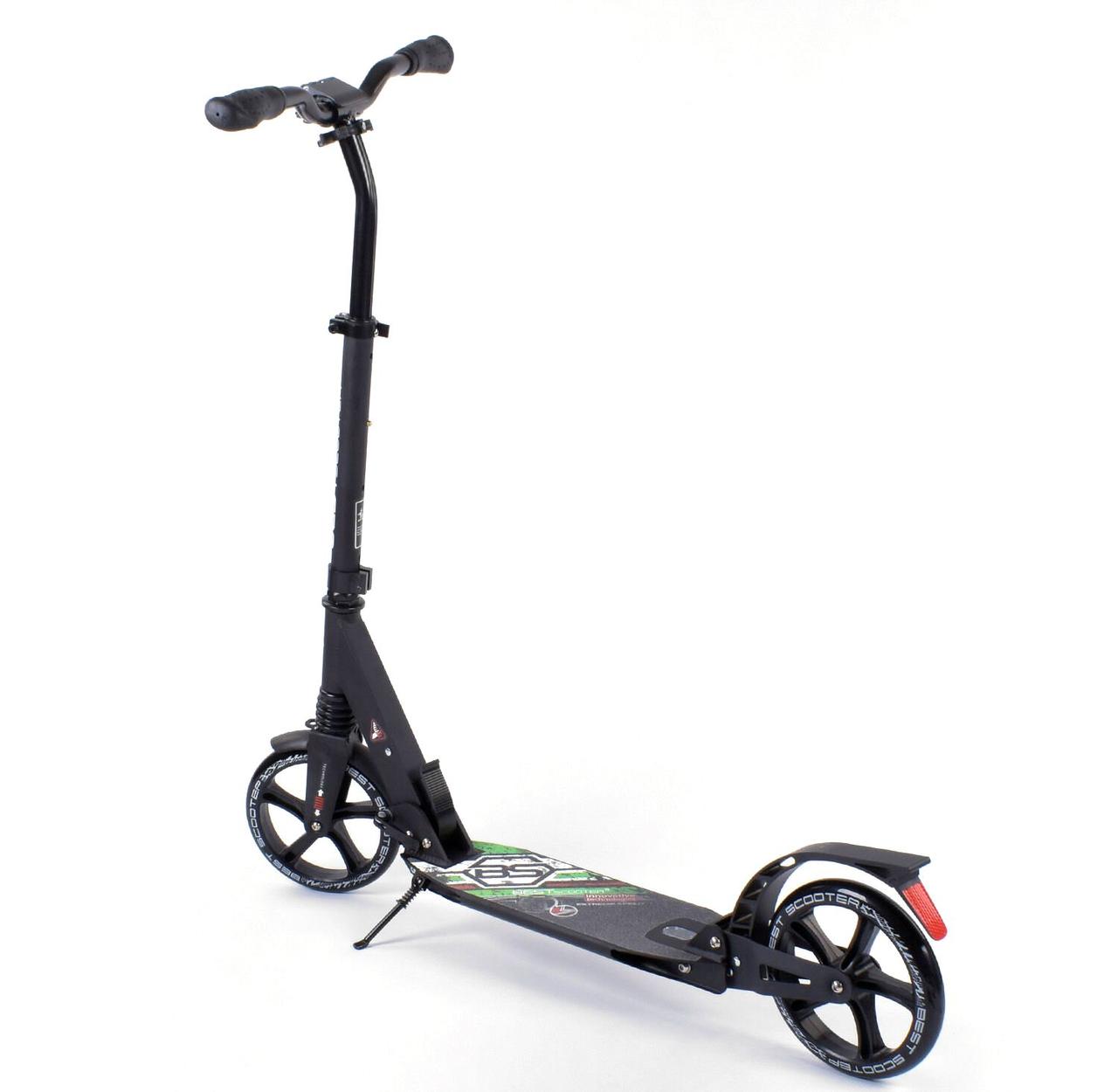 Best Scooter детский складной двухколесный самокат с двумя амортизаторами (зеленый), Черный
Best Scooter детский складной двухколесный самокат с двумя амортизаторами (зеленый), Черный