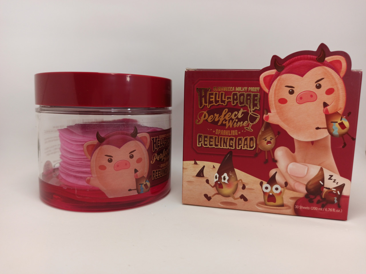 ELIZAVECCA HELL-PORE PERFECT WINE SPARKLING PEELING PAD Очищающие подушечки с экстрактом красного вина
ELIZAVECCA HELL-PORE PERFECT WINE SPARKLING PEELING PAD Очищающие подушечки с экстрактом красного вина