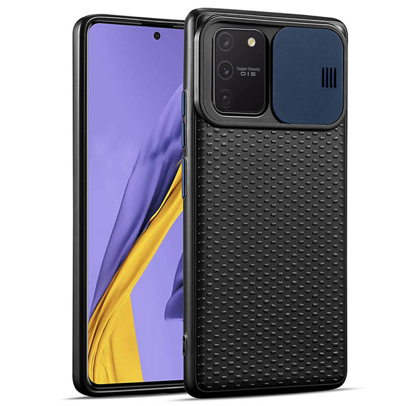 Чехол Camshield Black TPU со шторкой защищающей камеру для Samsung Galaxy S10 Lite Черный / Синий
Чехол Camshield Black TPU со шторкой защищающей камеру для Samsung Galaxy S10 Lite Черный / Синий