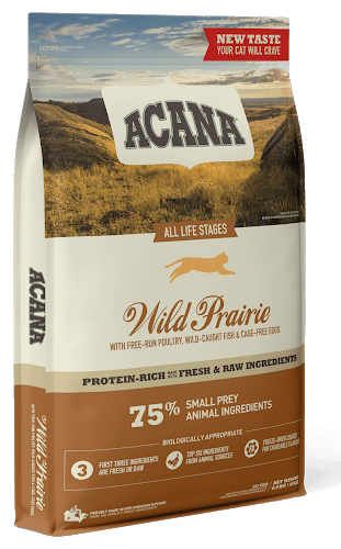 Acana Wild Prairie Cat (Акана Прерия Кэт) - сухой корм для котят и кошек (цыпленок/индейка/сельдь) 4.5
Acana Wild Prairie Cat (Акана Прерия Кэт) - сухой корм для котят и кошек (цыпленок/индейка/сельдь) 4.5
