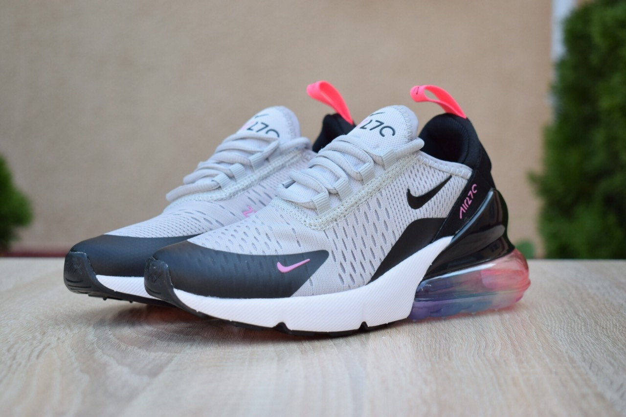 Nike Air Max 270 женские демисезонные серые кроссовки на шнурках. Весенние женские тканевые кроссы 39, Серый
Nike Air Max 270 женские демисезонные серые кроссовки на шнурках. Весенние женские тканевые кроссы 39, Серый