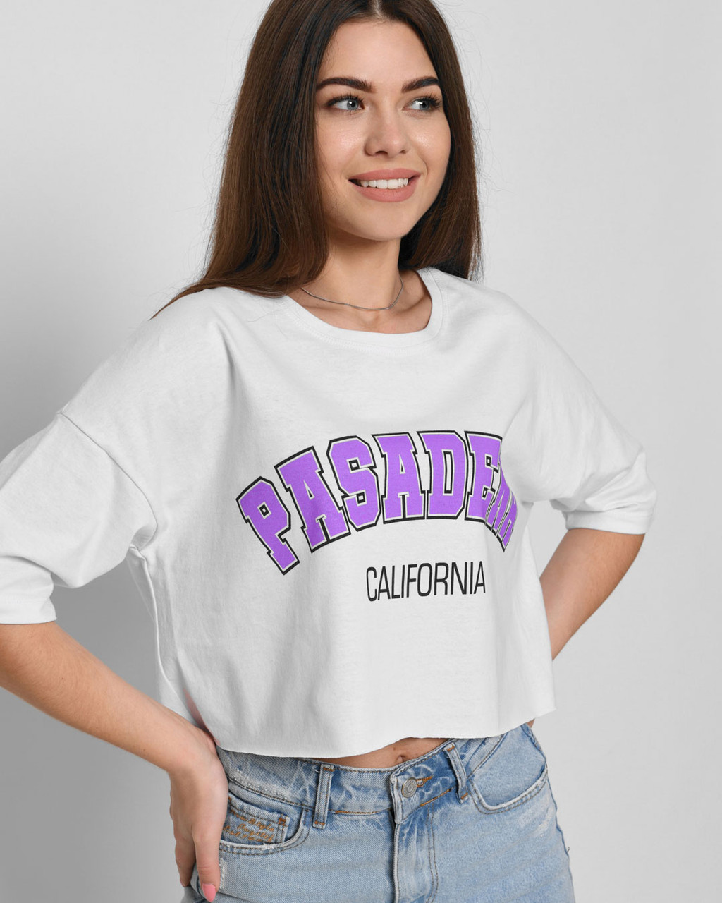 Модная хлопковая женская футболка оверсайз с притом Pasadena California фиолетовый L
Модная хлопковая женская футболка оверсайз с притом Pasadena California фиолетовый L