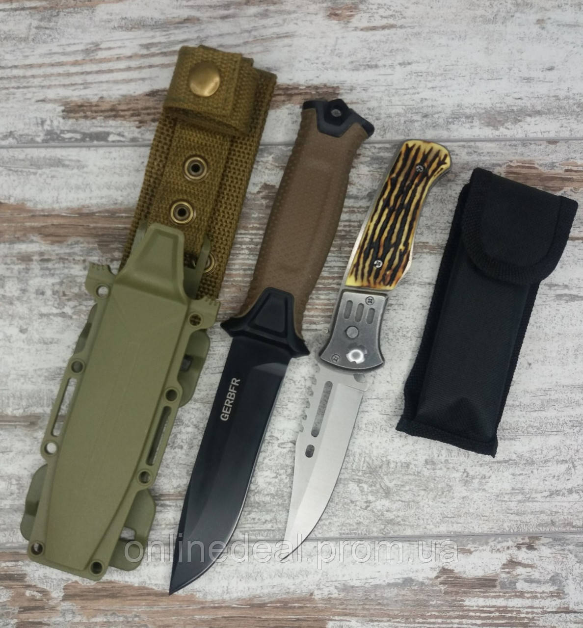 Тактический нож Gerber АК-207 в комплекте с универсальным выкидным ножом АК-29 / 21 см
Тактический нож Gerber АК-207 в комплекте с универсальным выкидным ножом АК-29 / 21 см
