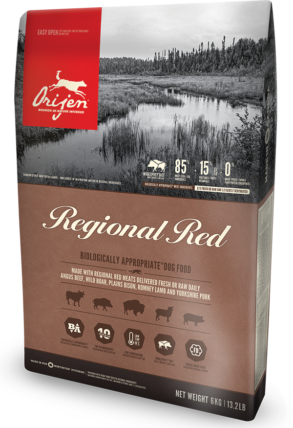 Orijen (Ориджен) Regional Red Dog - сухой корм для собак всех пород и возрастов (говядина/кабан/бизон/ягненок)
Orijen (Ориджен) Regional Red Dog - сухой корм для собак всех пород и возрастов (говядина/кабан/бизон/ягненок)