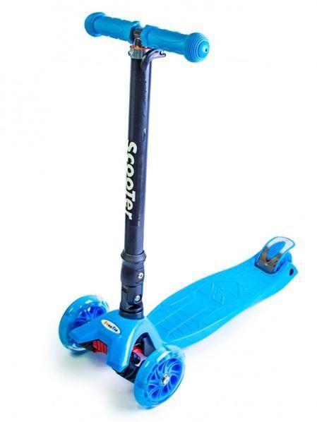 Детский трехколесный самокат Scooter MAXI со складным рулем и светящимися колесами Голубой
Детский трехколесный самокат Scooter MAXI со складным рулем и светящимися колесами Голубой