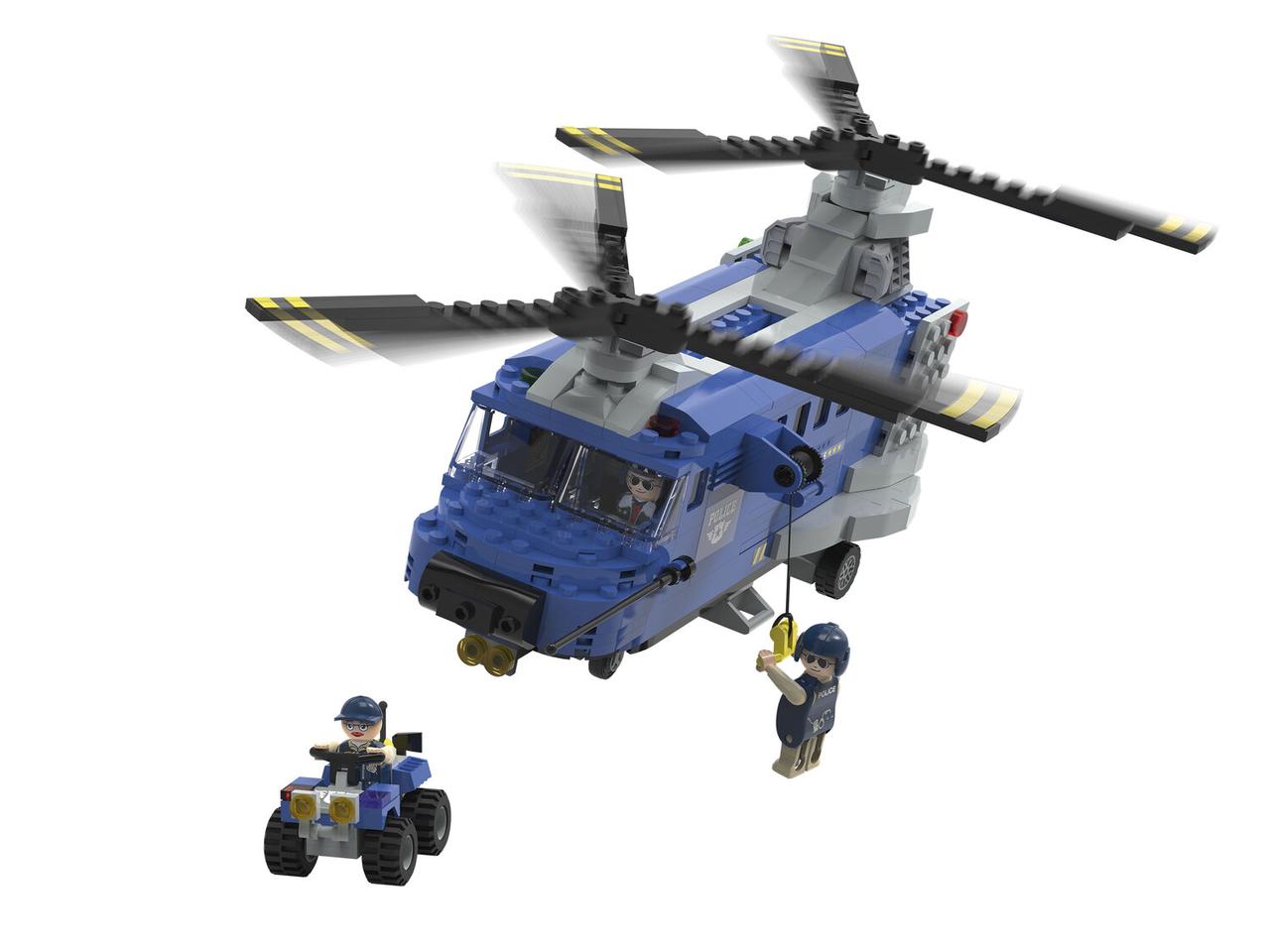 Конструктор Playtive IAN 321685 "Полицейский вертолет с квадроциклом" 390 деталей (Германия), Синий
Конструктор Playtive IAN 321685 "Полицейский вертолет с квадроциклом" 390 деталей (Германия), Синий