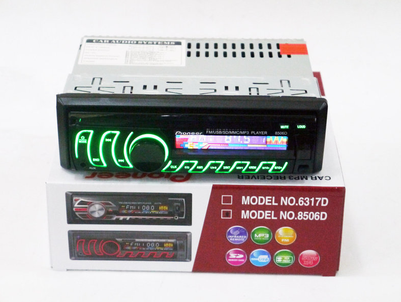 Автомагнитола 1DIN MP3-8506D RGB/Съемная | Автомобильная магнитола | RGB панель + пульт управления
Автомагнитола 1DIN MP3-8506D RGB/Съемная | Автомобильная магнитола | RGB панель + пульт управления