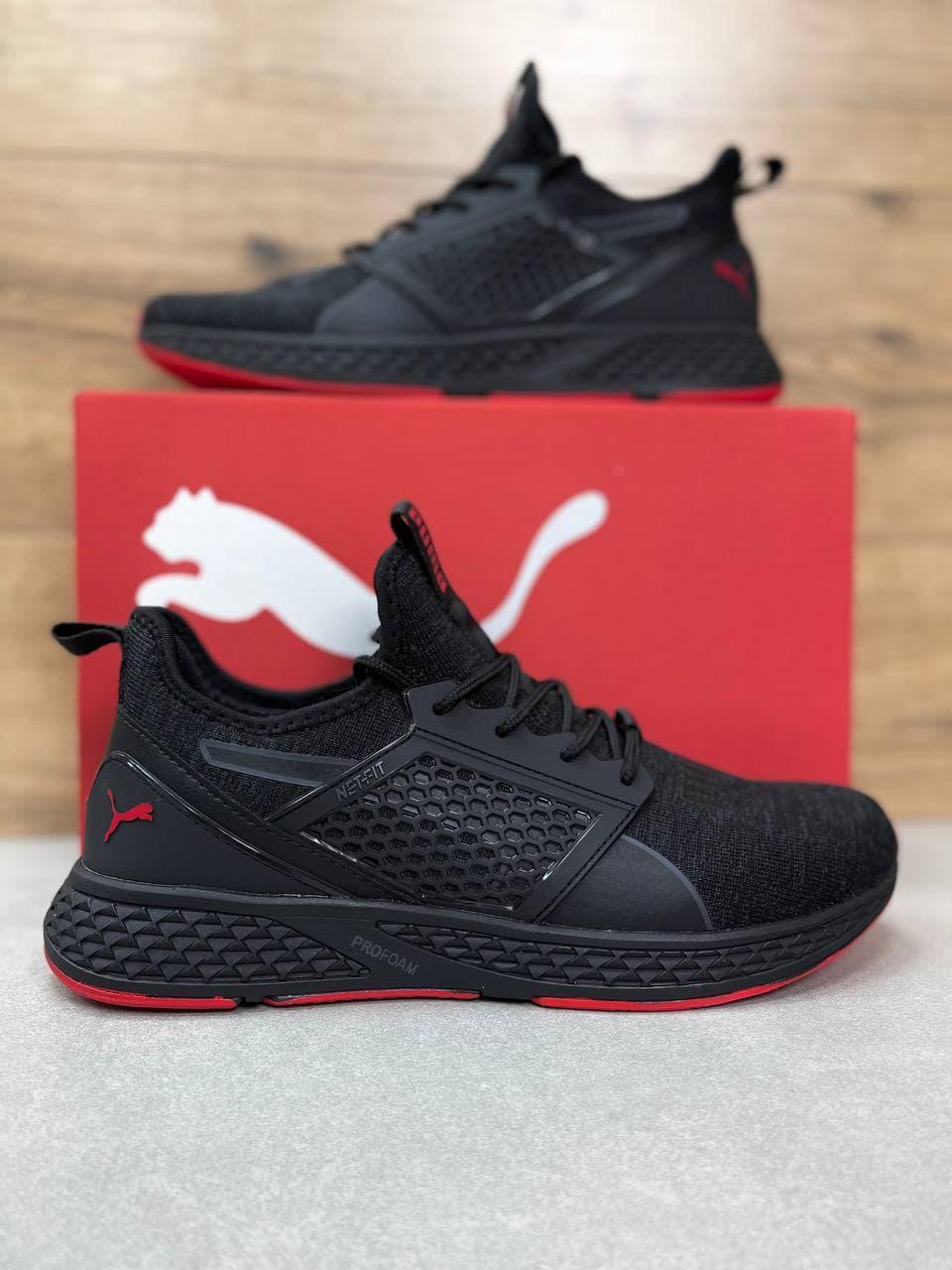 Мужские кроссовки Puma Netfit Black/Red (черные с красным) DА1116 летняя спортивная обувь, Черный
Мужские кроссовки Puma Netfit Black/Red (черные с красным) DА1116 летняя спортивная обувь, Черный