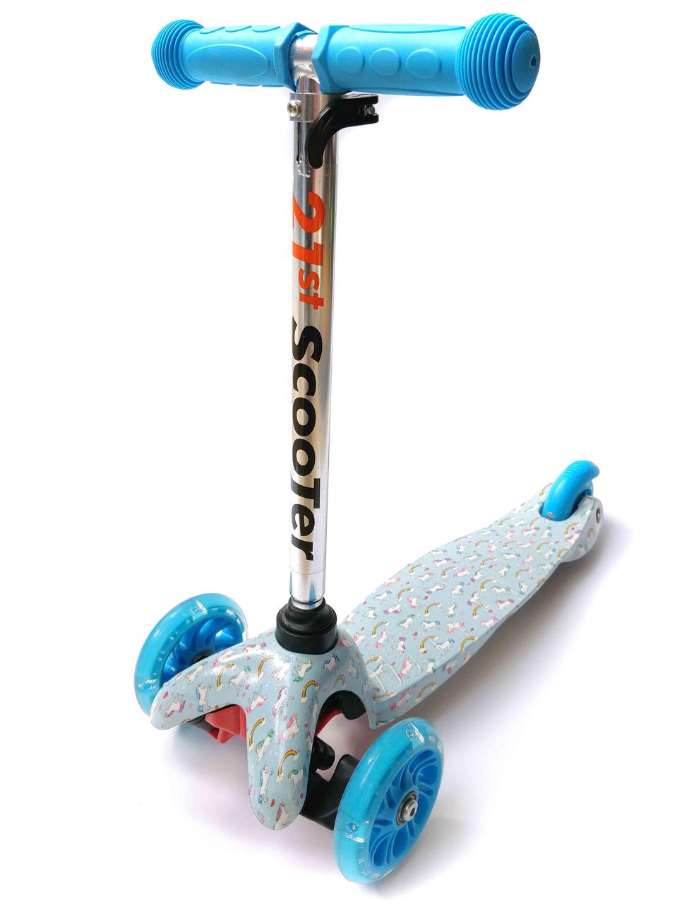 Трехколесный самокат мини с единорогом со светящимися колесами Best Scooter Mini, Голубой
Трехколесный самокат мини с единорогом со светящимися колесами Best Scooter Mini, Голубой