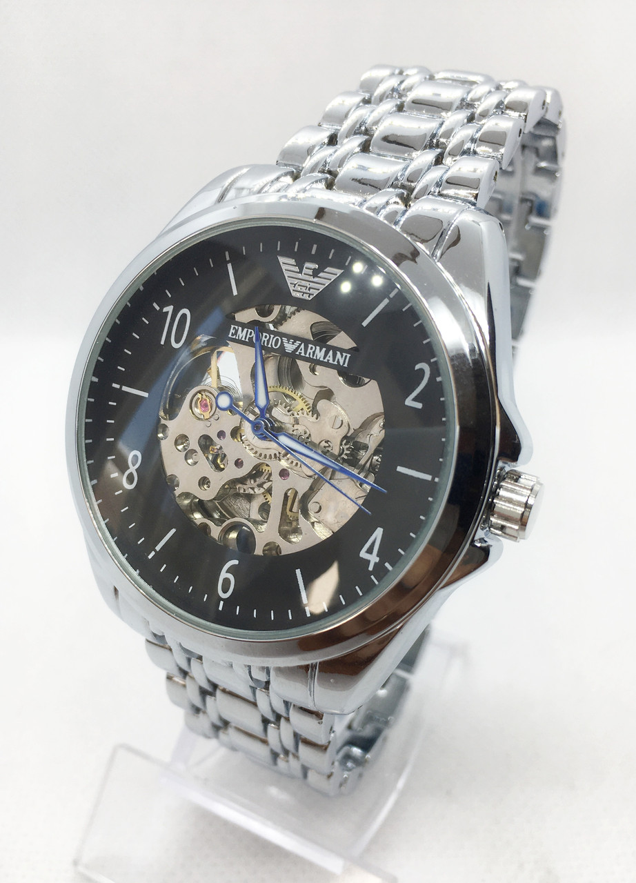 Мужские механические часы Emporio Armani (Эмпорио Армани), серебро с черным циферблатом ( код: IBW420SB )
Мужские механические часы Emporio Armani (Эмпорио Армани), серебро с черным циферблатом ( код: IBW420SB )