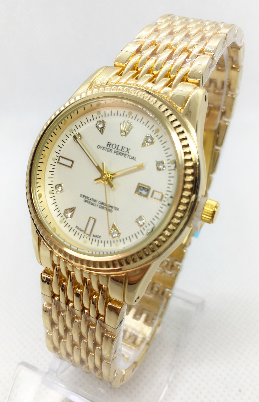 Часы женские наручные Rolex (Ролекс), золото с белым циферблатом ( код: IBW524YO )
Часы женские наручные Rolex (Ролекс), золото с белым циферблатом ( код: IBW524YO )