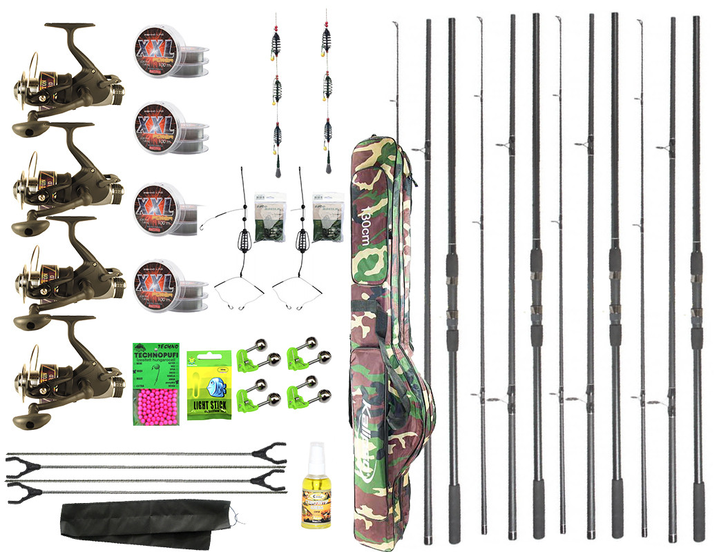 4 Карповых Удилищ Bratfishing Excalibur Carp-3.9м. Катушка Bratfishing 5000 5+1 + Готовая оснастка
4 Карповых Удилищ Bratfishing Excalibur Carp-3.9м. Катушка Bratfishing 5000 5+1 + Готовая оснастка