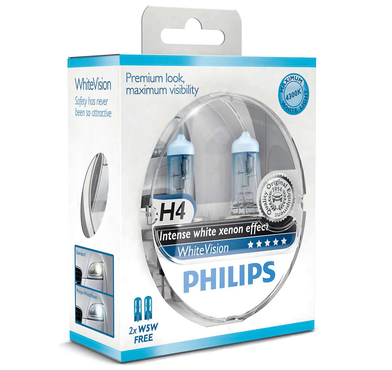 Комплект авто ламп H4 60/55W 12V +60% (4300K) PHILIPS оригинал с гарантией! P43t White Vision
Комплект авто ламп H4 60/55W 12V +60% (4300K) PHILIPS оригинал с гарантией! P43t White Vision