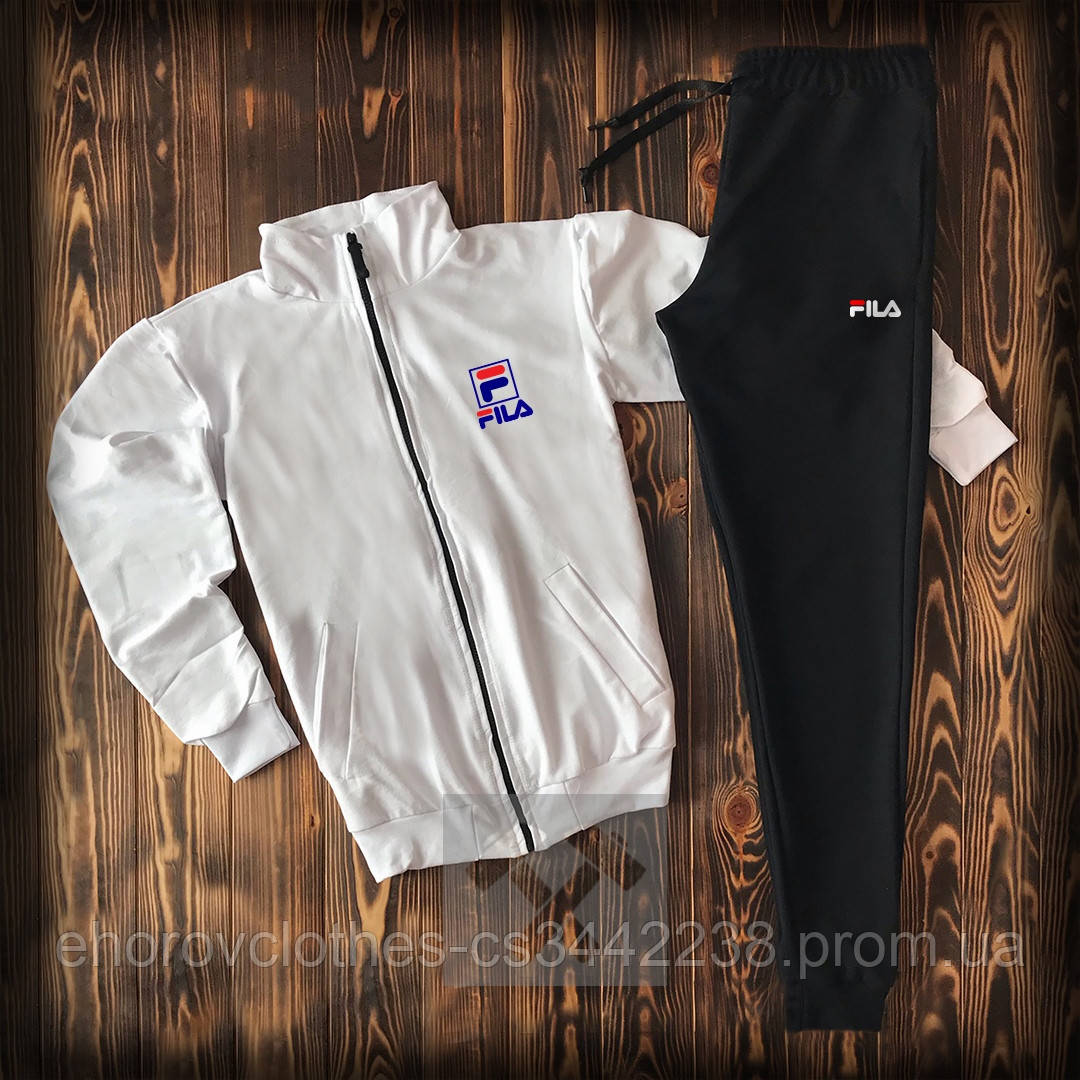 Мужской спортивный костюм Fila Фила на змейке олимпийка белого цвета и штаны черного цыета хлопок весна осень. S, Разные цвета
Мужской спортивный костюм Fila Фила на змейке олимпийка белого цвета и штаны черного цыета хлопок весна осень. S, Разные цвета