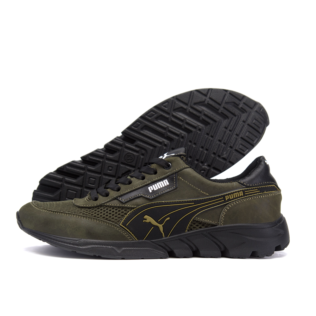 Кожаные мужские кроссовки темно зеленые с сеткой Puma Anzarun Green (реплика), Зелёный
Кожаные мужские кроссовки темно зеленые с сеткой Puma Anzarun Green (реплика), Зелёный