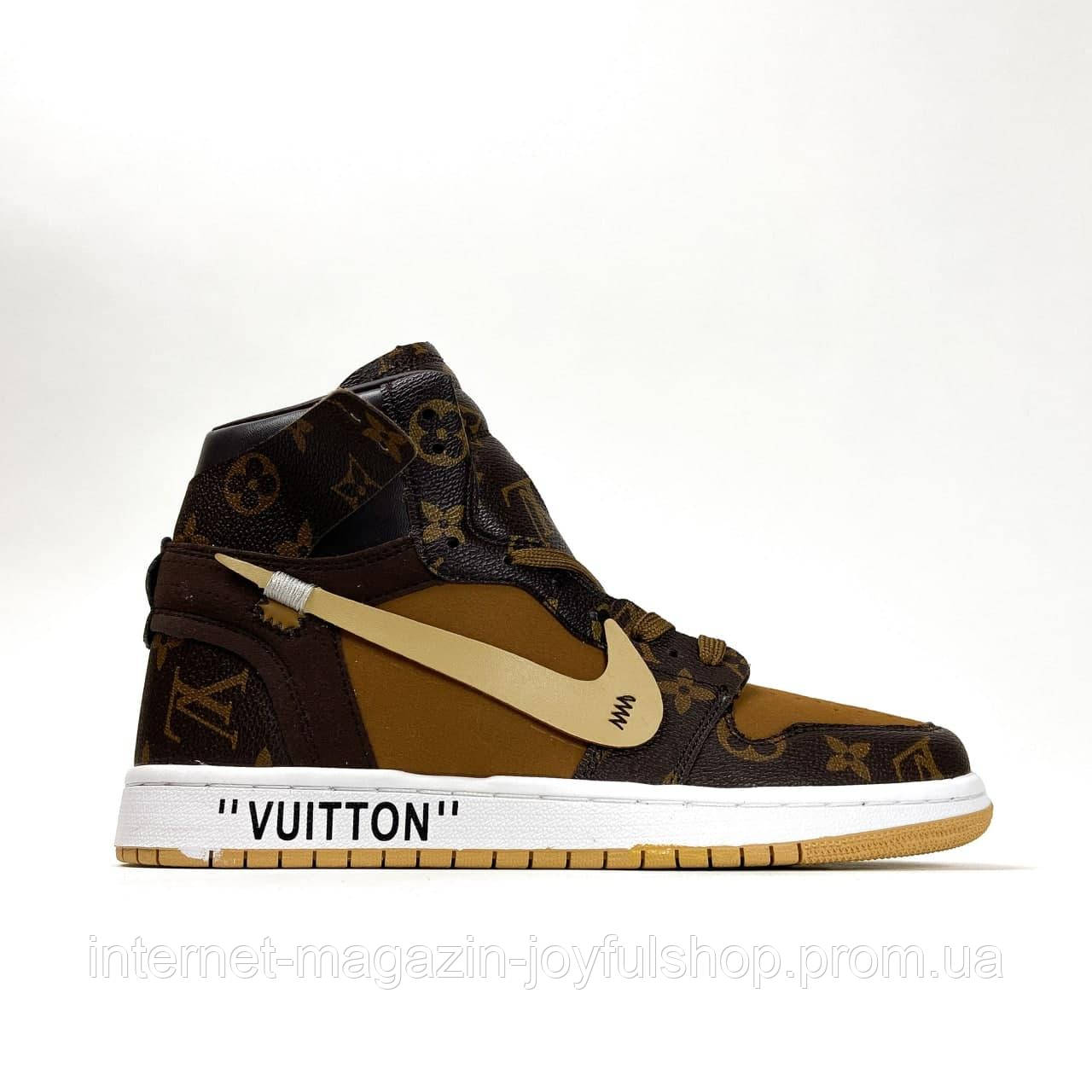 Женские кроссовки Nike Air Jordan 1 X LV Brown Найк аир джордан коричневые кожаные, Коричневый
Женские кроссовки Nike Air Jordan 1 X LV Brown Найк аир джордан коричневые кожаные, Коричневый