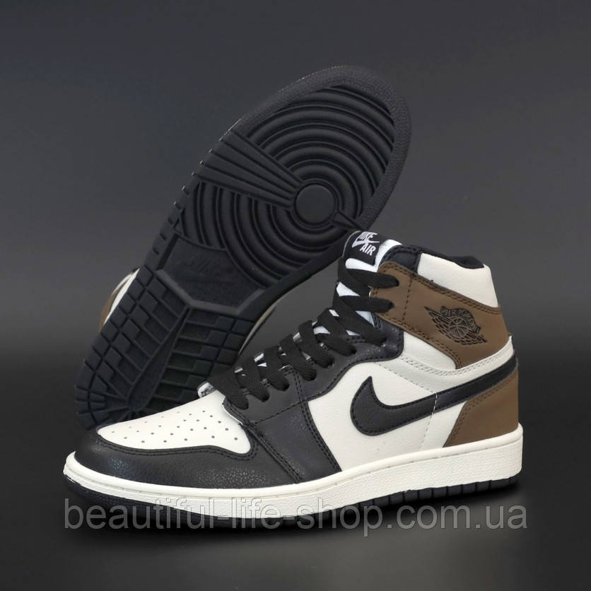 Женские кроссовки Air Jordan 1 Retro High, кожа, коричневый, белый, черный, Вьетнам 37, Разные цвета
Женские кроссовки Air Jordan 1 Retro High, кожа, коричневый, белый, черный, Вьетнам 37, Разные цвета