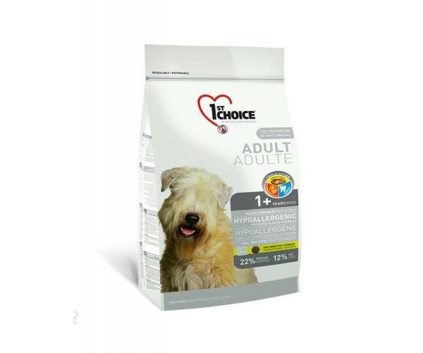 1st Choice Hypoallergenic Adult ФЕСТ ЧОЙС ГИПОАЛЛЕРГЕННЫЙ С УТКОЙ КАРТОШКОЙ сухой супер премиум корм для собак
1st Choice Hypoallergenic Adult ФЕСТ ЧОЙС ГИПОАЛЛЕРГЕННЫЙ С УТКОЙ КАРТОШКОЙ сухой супер премиум корм для собак