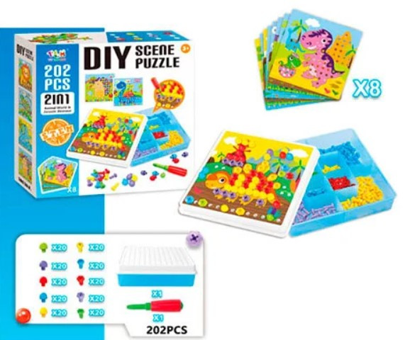 Конструктор Tu Le Hui "Diy Light Puzzle" 202 детали TLH-19 / Детский набор мозаика / Конструктор для детей
Конструктор Tu Le Hui "Diy Light Puzzle" 202 детали TLH-19 / Детский набор мозаика / Конструктор для детей