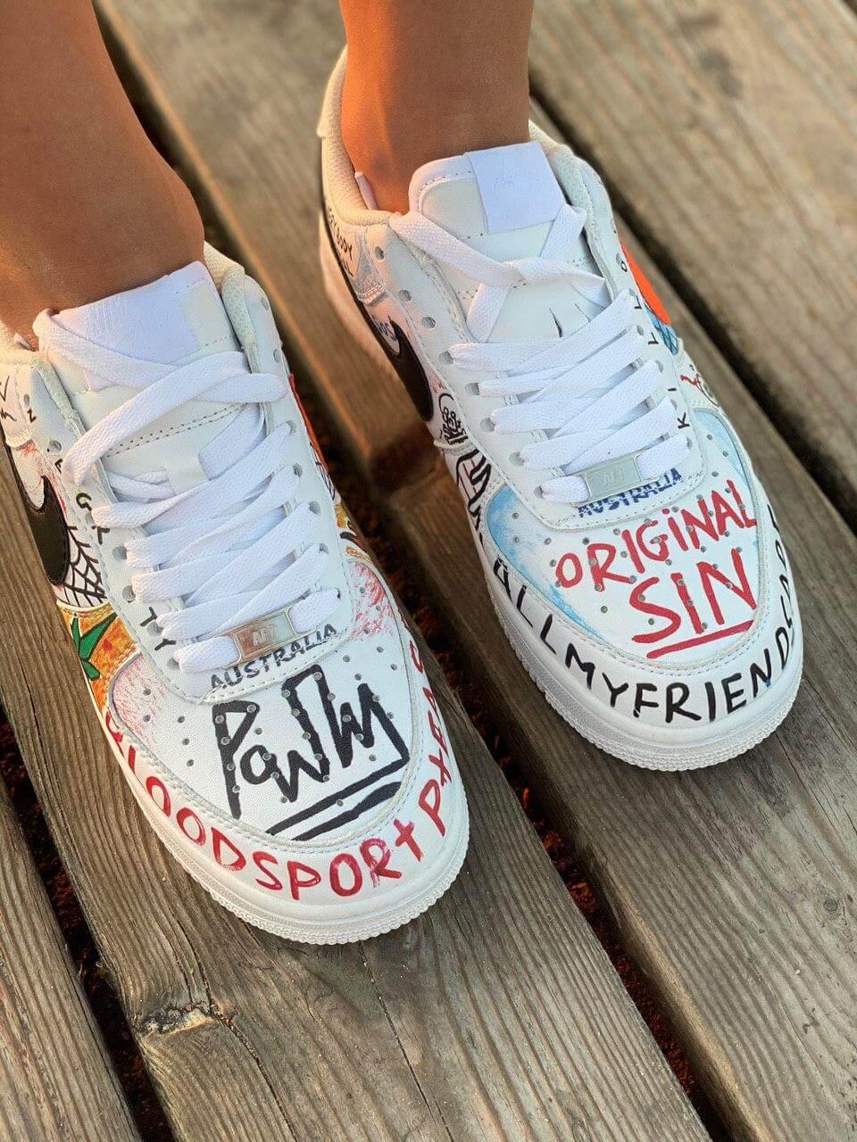 Кроссовки Nike Air Force Pauly Vlone Pop (Найк Аир Форс 1 белые низкие с надписями) мужские и женские размеры 41, Белый
Кроссовки Nike Air Force Pauly Vlone Pop (Найк Аир Форс 1 белые низкие с надписями) мужские и женские размеры 41, Белый
