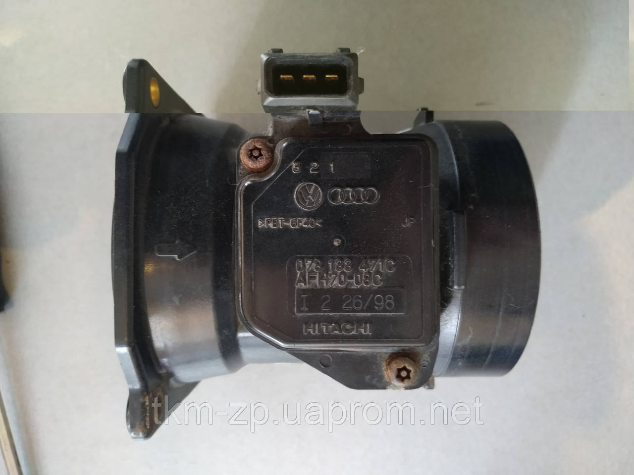 Датчик массового расхода воздуха Hitachi 078133471C, AFH70-08C, AUDI A4 A6 2.4-2.8B
Датчик массового расхода воздуха Hitachi 078133471C, AFH70-08C, AUDI A4 A6 2.4-2.8B