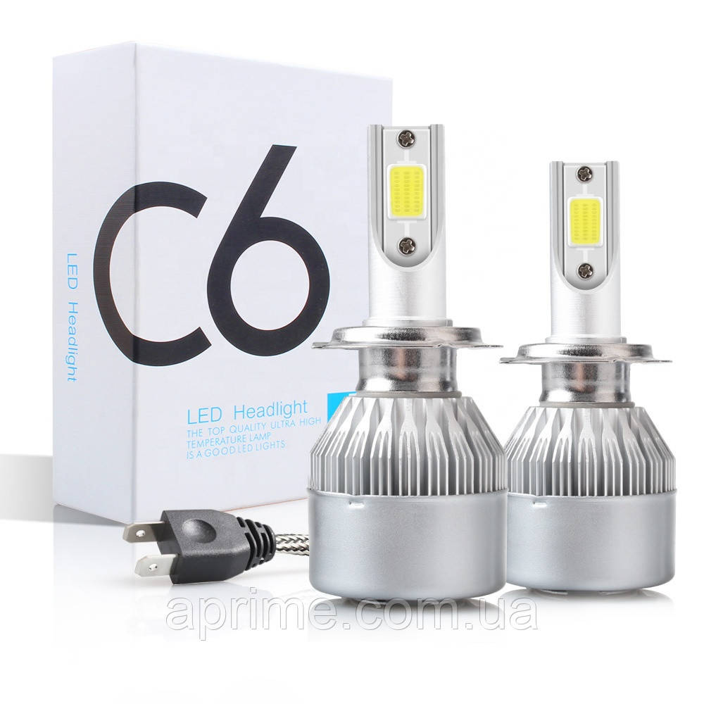 Комплект LED ламп H7 12 V, 36W, 3800Lm Светодиодные лампы C6 вентилятор (авиац. алюмин.)
Комплект LED ламп H7 12 V, 36W, 3800Lm Светодиодные лампы C6 вентилятор (авиац. алюмин.)