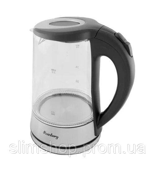 Стеклянный электрический чайник 2 л с Led подсветкой Rainberg RB-704 2200 Ватт чёрно-серебристый
Стеклянный электрический чайник 2 л с Led подсветкой Rainberg RB-704 2200 Ватт чёрно-серебристый