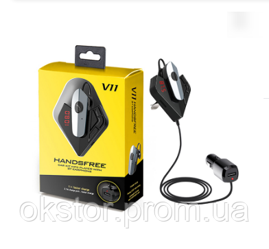 Автомобильный трансмиттер FM модулятор V11 BT +earphone, Bluetooth fm-передатчик, MP3-плеер и USB зарядное
Автомобильный трансмиттер FM модулятор V11 BT +earphone, Bluetooth fm-передатчик, MP3-плеер и USB зарядное